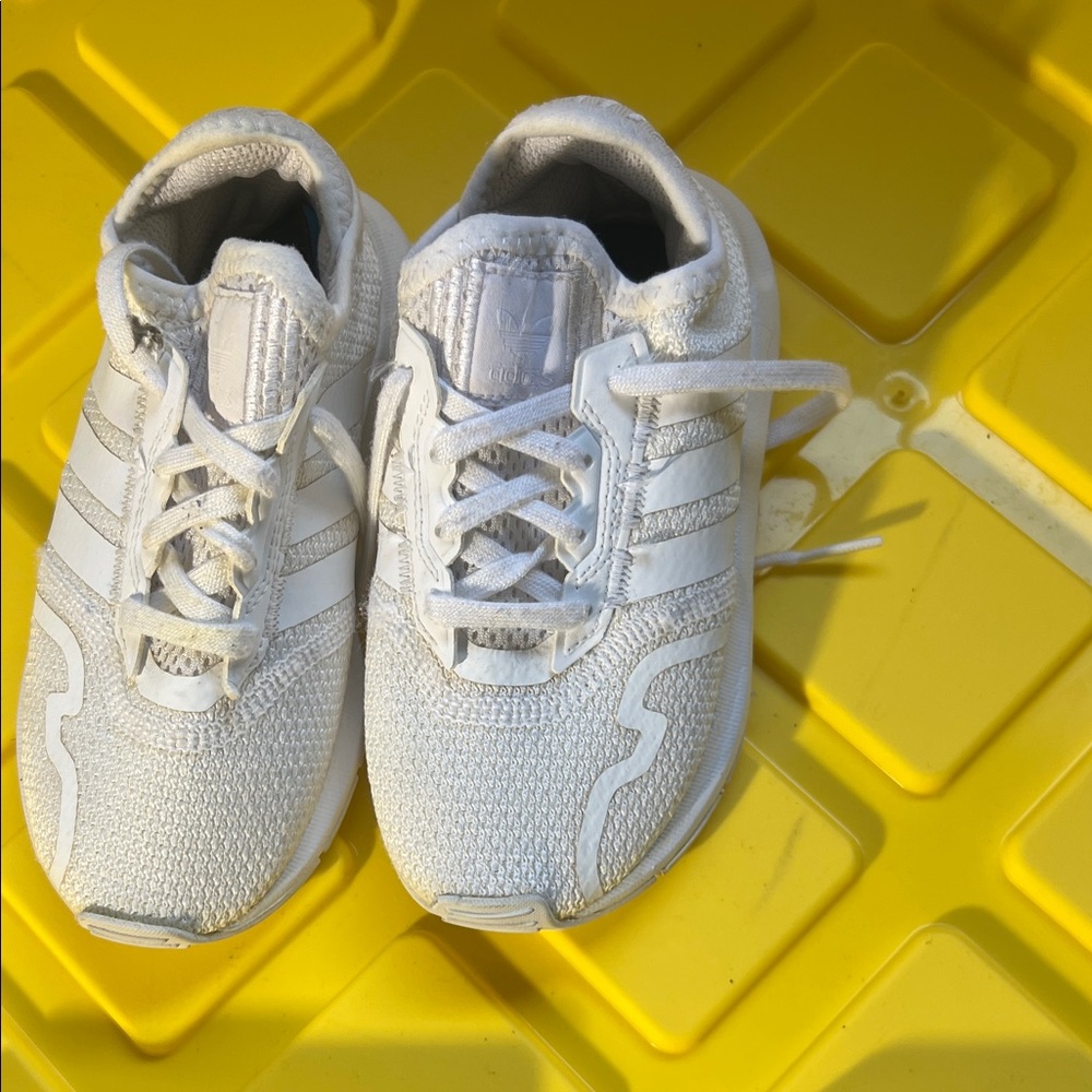 Adidas Kids White Sneakers